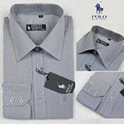 Ralph Lauren long sleeve dress shirt - gray strip No. 786